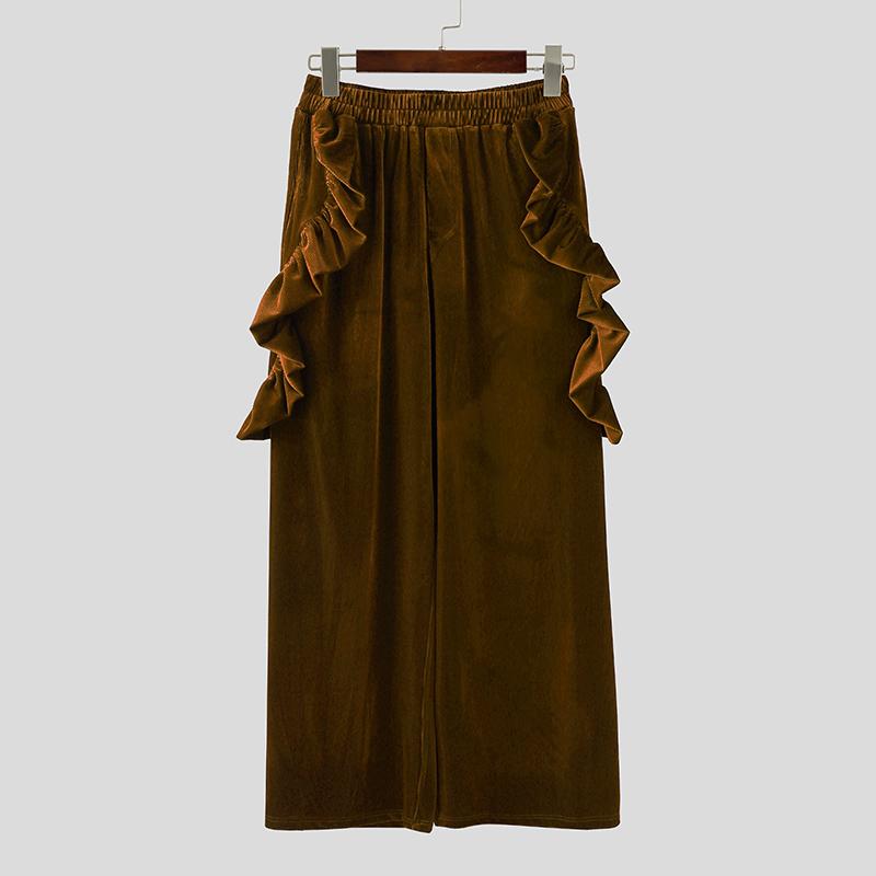 INCERUN Autumn Men Elastic Waist Ruffled Velvet Casual Loose Pants Long Trousers 5XL коричневый
INCERUN Autumn Men Elastic Waist Ruffled Velvet Casual Loose Pants Long Trousers 5XL коричневый