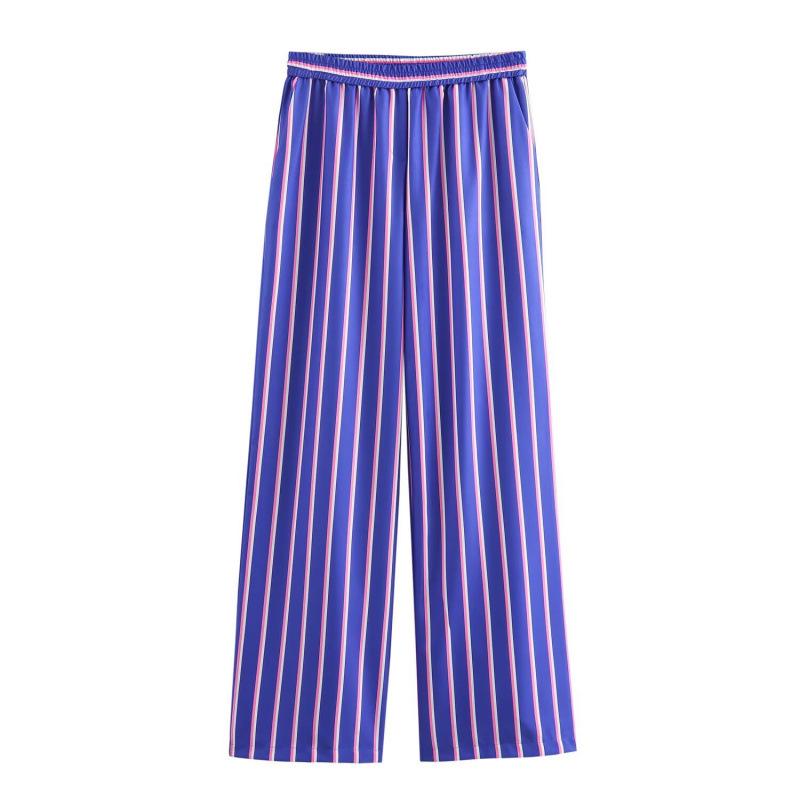 Летний ретро полосатый свободный комплект рубашки и брюк прямого кроя для женщин - европейский и американский стиль Small
Летний ретро полосатый свободный комплект рубашки и брюк прямого кроя для женщин - европейский и американский стиль Small