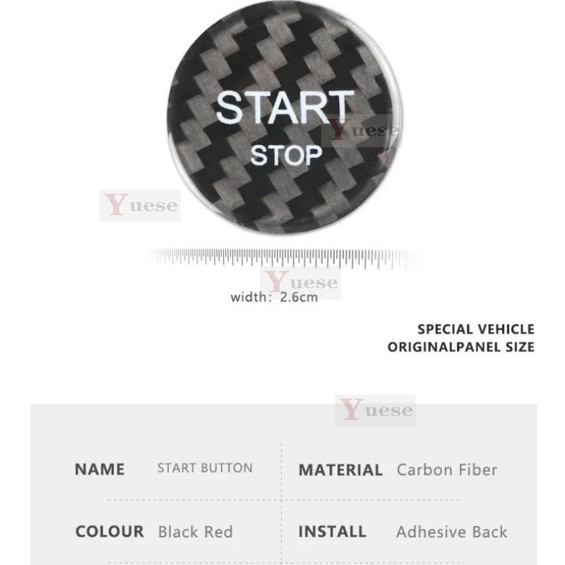 For Peugeot 408 308S 508 C4 4008 5008 Car Engine Start Stop Button Cover Real Carbon Fiber Sticker чорний
For Peugeot 408 308S 508 C4 4008 5008 Car Engine Start Stop Button Cover Real Carbon Fiber Sticker чорний