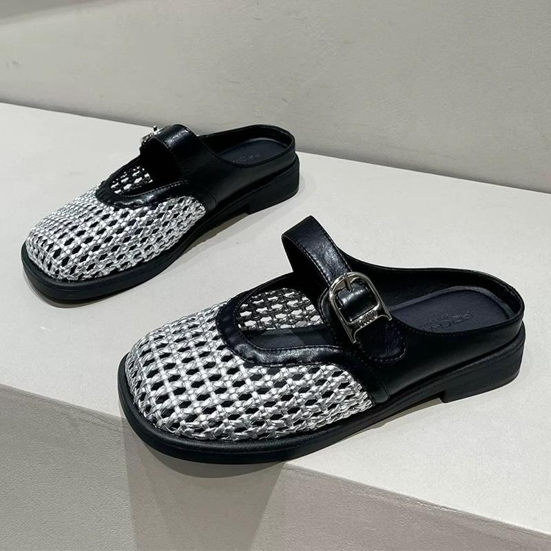 Мода Мода Женские тапочки Средний каблук Обувь-слингбэки Летние полые сандалии Повседневные женские туфли-лодочки 2025 Уютное платье Бренд Chaussures Femme 40
Мода Мода Женские тапочки Средний каблук Обувь-слингбэки Летние полые сандалии Повседневные женские туфли-лодочки 2025 Уютное платье Бренд Chaussures Femme 40