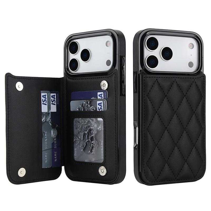 Luxury Mesh Leather Card Bag Wallet Case For iPhone 17 Pro Max 16 15 14 13 Pro Max 12 11 Magnetic Metal Buckle Card Holder Back Cover For iPhone 17 чёрный
Luxury Mesh Leather Card Bag Wallet Case For iPhone 17 Pro Max 16 15 14 13 Pro Max 12 11 Magnetic Metal Buckle Card Holder Back Cover For iPhone 17 чёрный