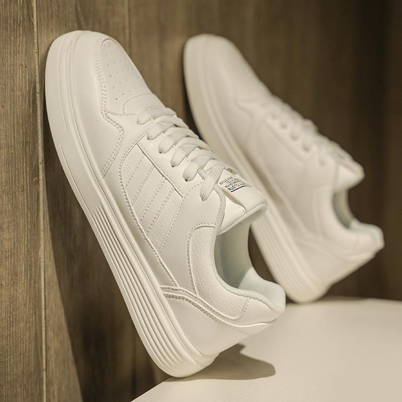 Spring New Shoes for Men Leather Casual Shoes Fashion Striped White Flat Skateboard Shoes Youth Street Lace-up Sneaker 44 белый
Spring New Shoes for Men Leather Casual Shoes Fashion Striped White Flat Skateboard Shoes Youth Street Lace-up Sneaker 44 белый