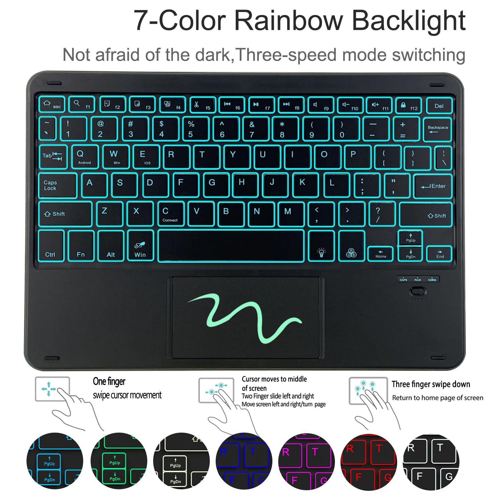 SK-205D For Samsung Galaxy Tab A8 10.5 (2022) Magnetic Detachable Bluetooth-compatible Keyboard Leather Case with RGB Backlit E
SK-205D For Samsung Galaxy Tab A8 10.5 (2022) Magnetic Detachable Bluetooth-compatible Keyboard Leather Case with RGB Backlit E