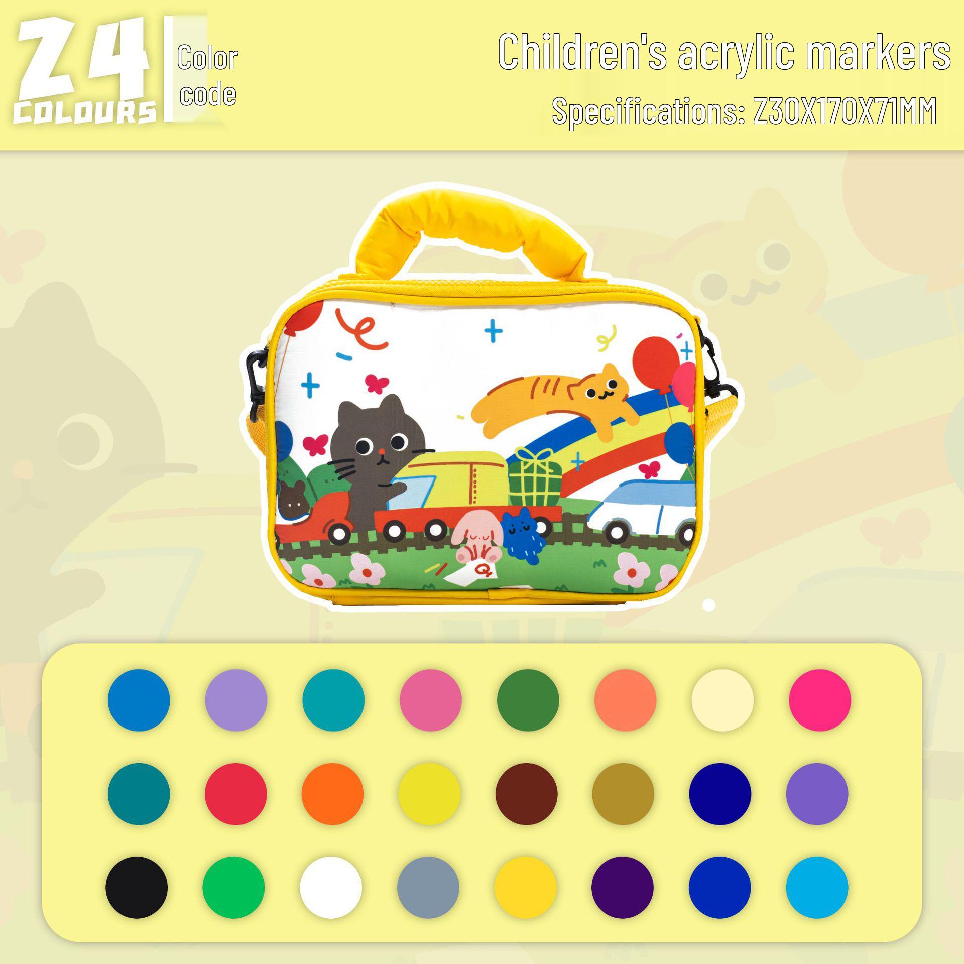 Acrylic Markers Set: Quick-Drying, Hand/Shoulder Carry, Ideal for Students, Kids, and Kindergarten Gifts, Perfect for Watercolor Painting
Acrylic Markers Set: Quick-Drying, Hand/Shoulder Carry, Ideal for Students, Kids, and Kindergarten Gifts, Perfect for Watercolor Painting