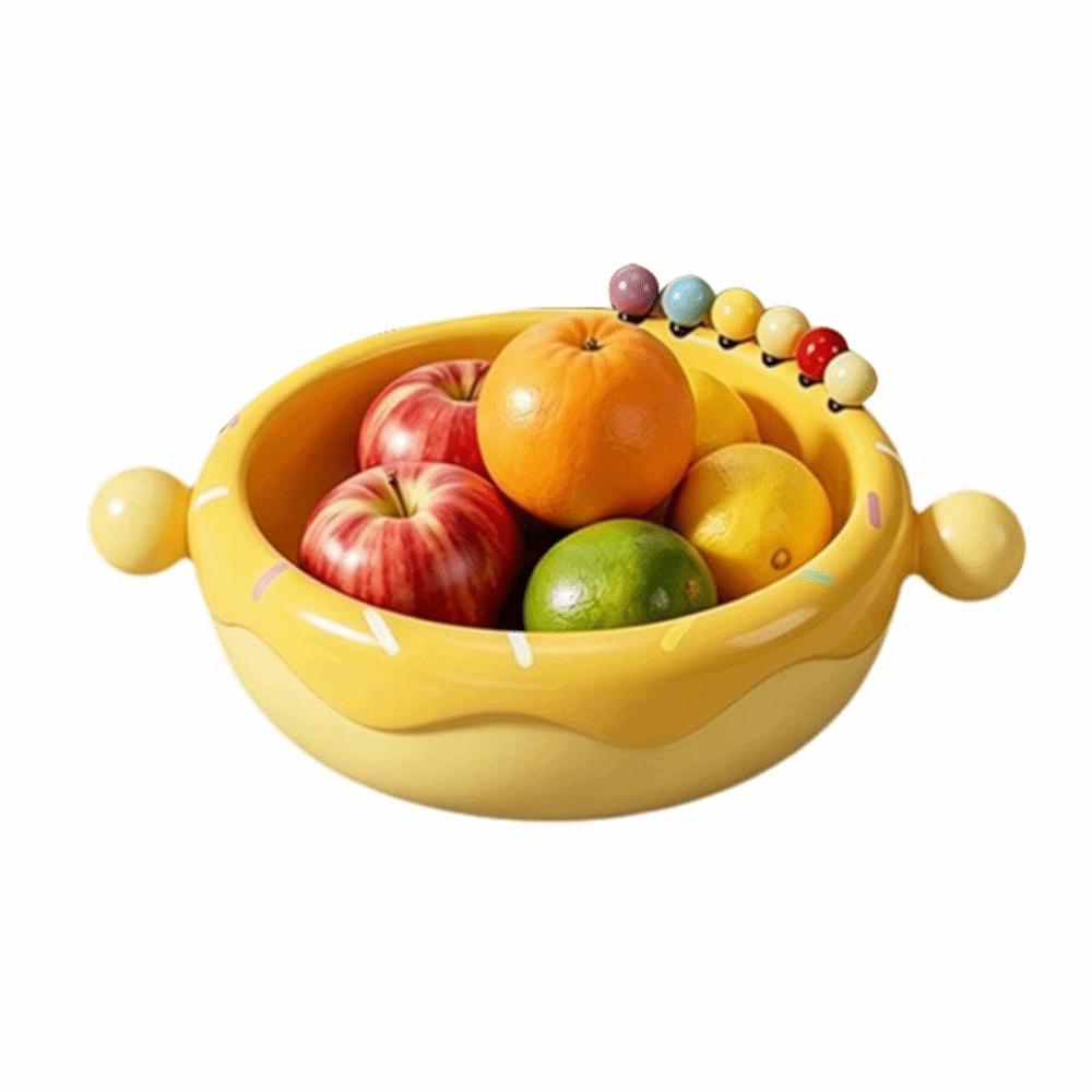 Doughnut Shape Fruit Bowl with Fork Plastic Snack Storage Tray Decorative Display жовтий
Doughnut Shape Fruit Bowl with Fork Plastic Snack Storage Tray Decorative Display жовтий