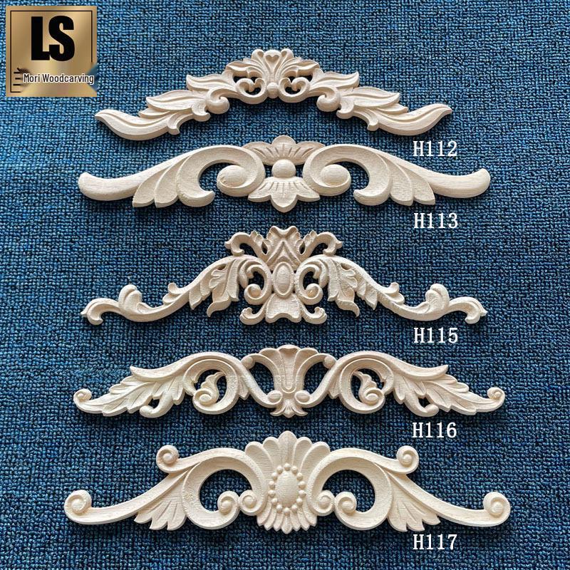 European Carved Wood Door Header: Floral Design Appliques Model H116: 14x6 cm
European Carved Wood Door Header: Floral Design Appliques Model H116: 14x6 cm