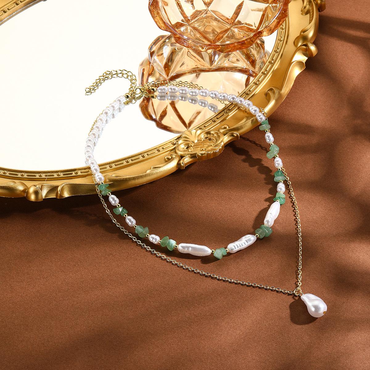 Взрывы кулон новое ожерелье гравий двойное ожерелье ins жемчужное ожерелье зелёный
Взрывы кулон новое ожерелье гравий двойное ожерелье ins жемчужное ожерелье зелёный