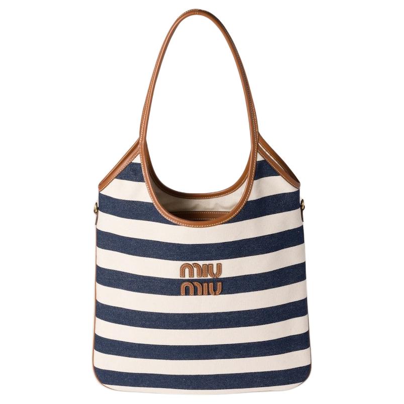 MIU MIU Ivy Striped Color-Blocked Tote Bag Women Tote Bags Blue White 5BG231_2IBB_F067K_V_MLF Basic Set (Bag+Dust Bag)
MIU MIU Ivy Striped Color-Blocked Tote Bag Women Tote Bags Blue White 5BG231_2IBB_F067K_V_MLF Basic Set (Bag+Dust Bag)