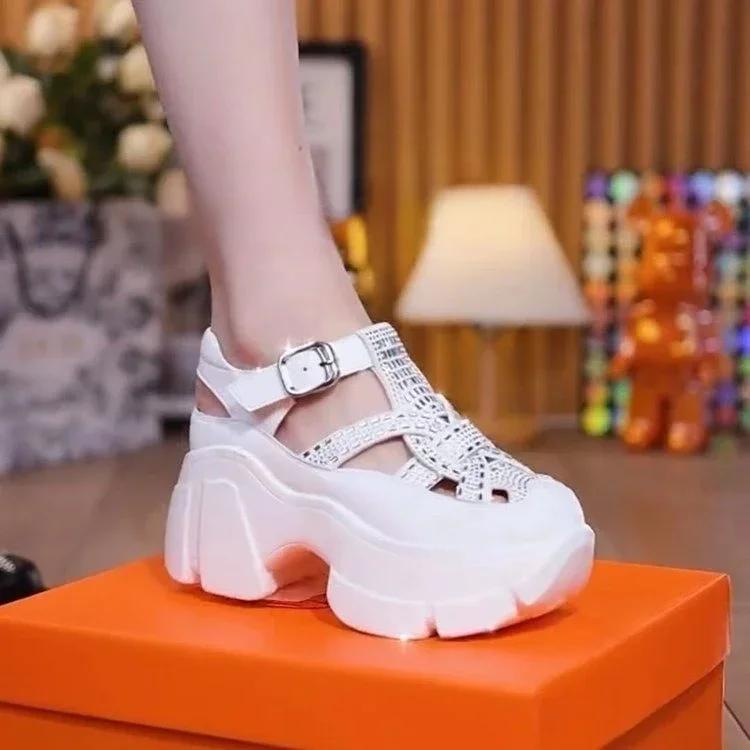 Shoes for Women 2026 Fashion Mules Rhinestone Shoes Sandals Synthenic Platform Wedge Buckle Women Fashion Casual Summer Slippers 35 білий
Shoes for Women 2026 Fashion Mules Rhinestone Shoes Sandals Synthenic Platform Wedge Buckle Women Fashion Casual Summer Slippers 35 білий