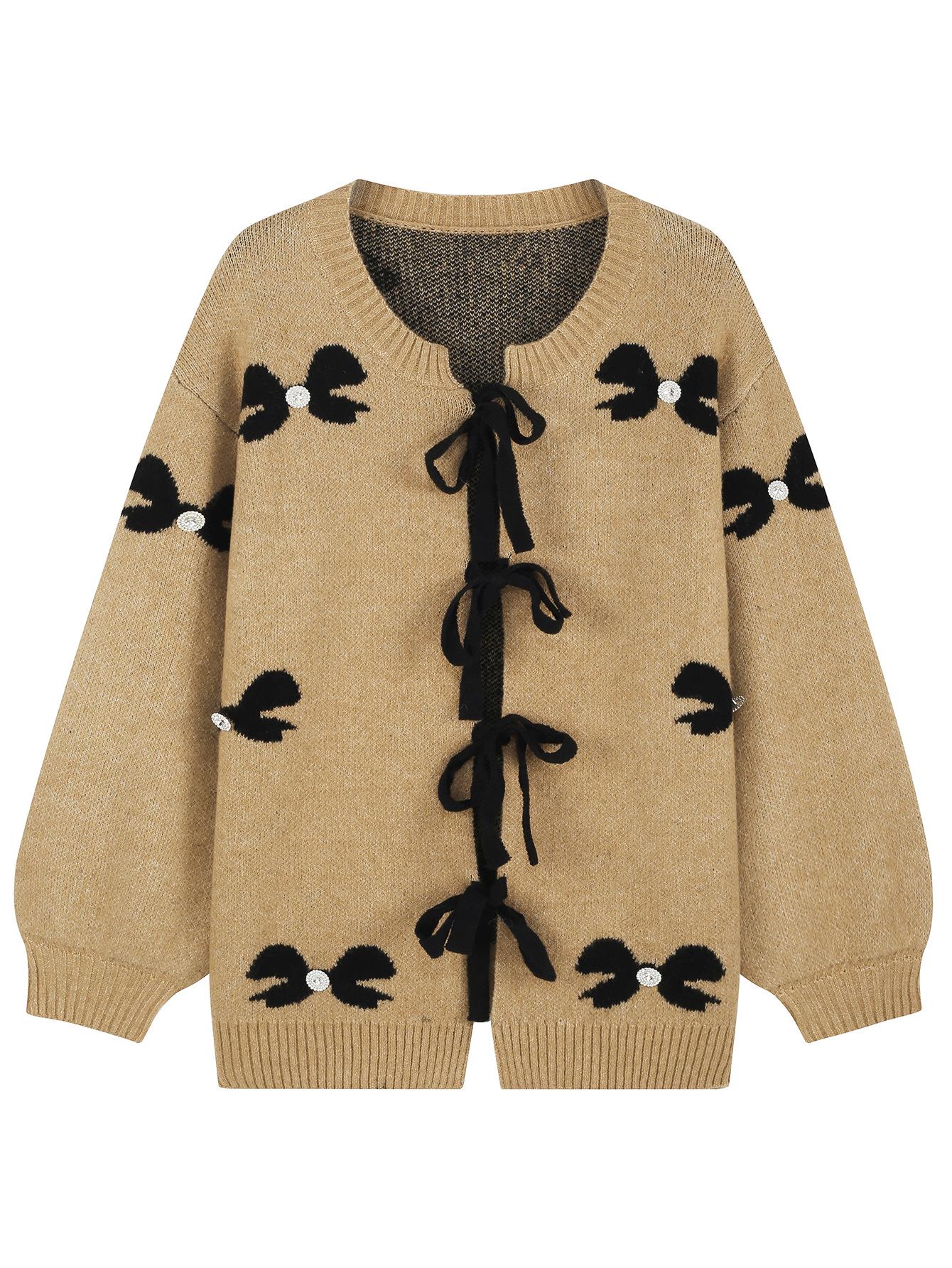 2025 Autumn Street Style Trendy Short Lace-up Bow Tie Cardigan Sweater L хакі
2025 Autumn Street Style Trendy Short Lace-up Bow Tie Cardigan Sweater L хакі