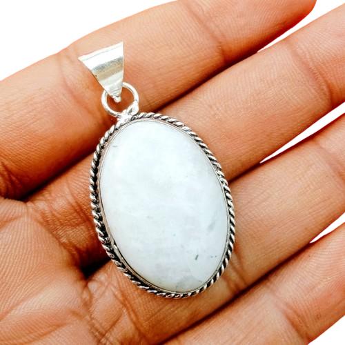 New Year Gift Moonstone Gemstone Pendant 925 Sterling Silver Plated Handmade Jewelry M білий
New Year Gift Moonstone Gemstone Pendant 925 Sterling Silver Plated Handmade Jewelry M білий