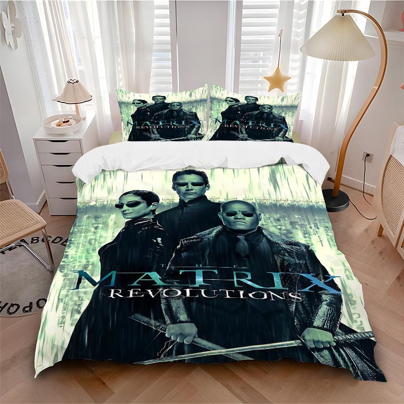 3pcs The Matrix Revolutions Bedding Set, Soft Polyester Duvet Cover and Pillowcases Machine Washable Seasons all suitable 30 135x200cm
3pcs The Matrix Revolutions Bedding Set, Soft Polyester Duvet Cover and Pillowcases Machine Washable Seasons all suitable 30 135x200cm