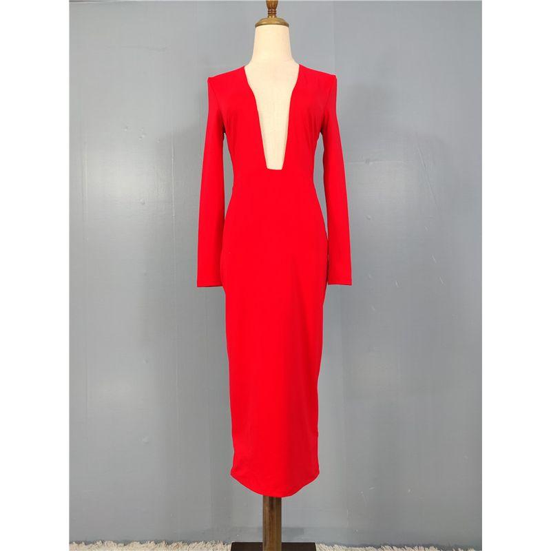 Export Single Autumn New Arrival Long Sleeves Sexy Sexy Deep V Low-Cut Personalized Minority Sheath and Fitted Waist Slim Looking Dress Red XL(14)
Export Single Autumn New Arrival Long Sleeves Sexy Sexy Deep V Low-Cut Personalized Minority Sheath and Fitted Waist Slim Looking Dress Red XL(14)