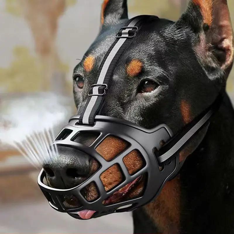 Adjustable Dog Muzzle Anti Biting Breathable Mesh Basket Muzzle with Reflective Strips for Small Medium Large Dogs Safe for 45-70KG Dog
Adjustable Dog Muzzle Anti Biting Breathable Mesh Basket Muzzle with Reflective Strips for Small Medium Large Dogs Safe for 45-70KG Dog