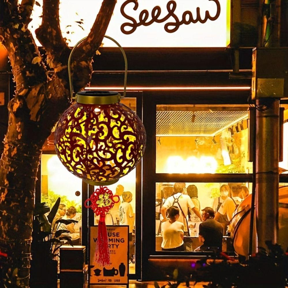 Waterproof Solar Red Lantern Lights Exquisite Patterns Festive Fu lantern Solar Ball Light Wedding
Waterproof Solar Red Lantern Lights Exquisite Patterns Festive Fu lantern Solar Ball Light Wedding