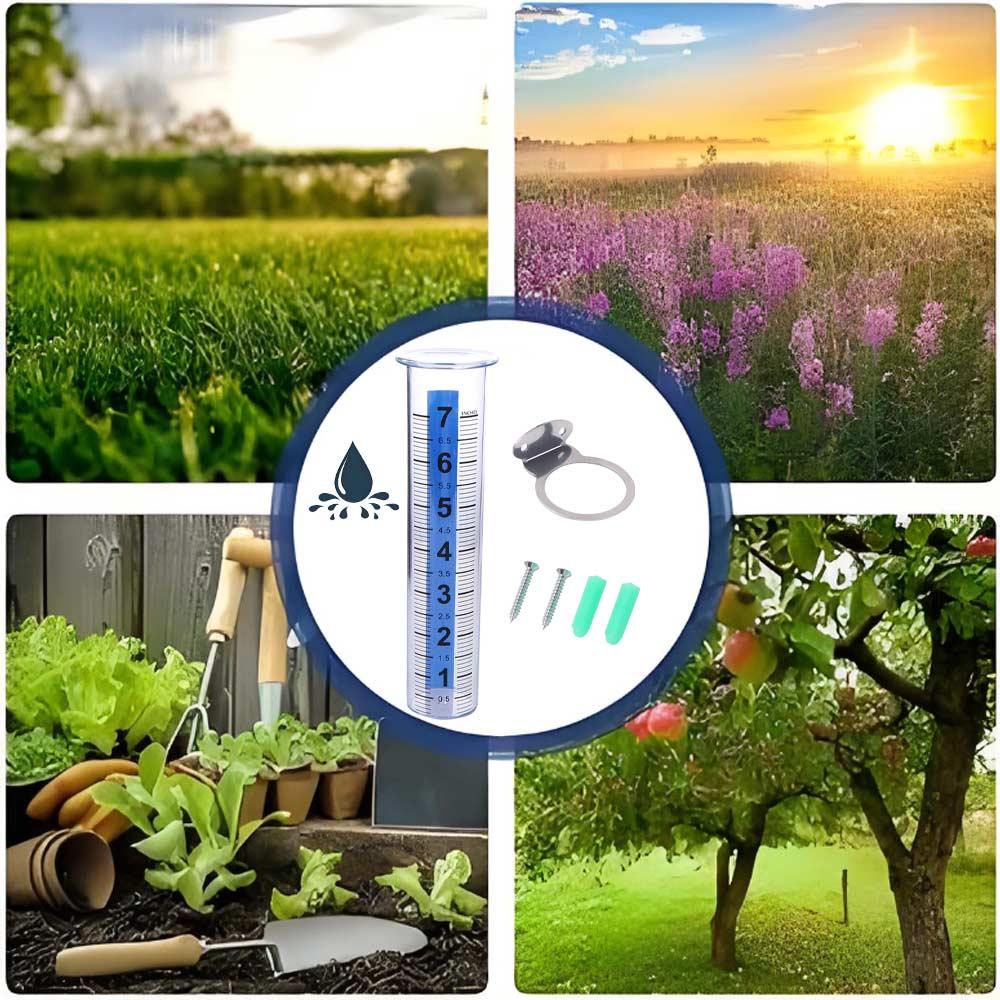 Transparent Rain Meter Portable Rain Measuring Tool Convenient Fence Mounting Bracket Garden
Transparent Rain Meter Portable Rain Measuring Tool Convenient Fence Mounting Bracket Garden