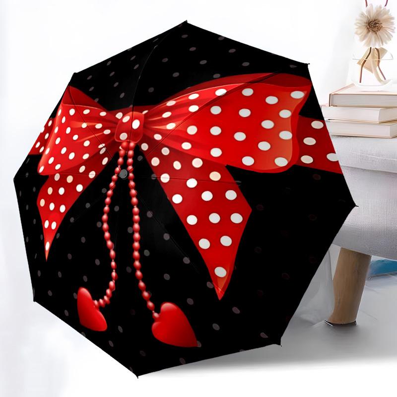 1pc Polka Dot Bow Automatic Folding Umbrella - 8-Rib Durable Iron Frame, Compact Portable for Daily Travel yy251205084
1pc Polka Dot Bow Automatic Folding Umbrella - 8-Rib Durable Iron Frame, Compact Portable for Daily Travel yy251205084