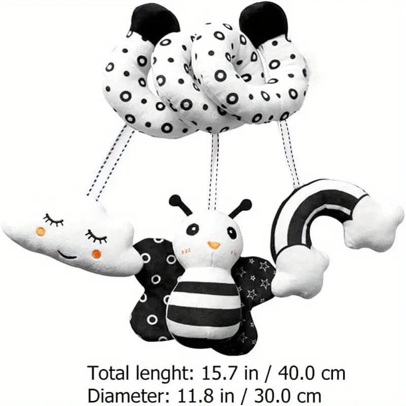 Black & White Cartoon Animal Crib Wrap Toy with Bells - Bee Design 25x20x7 cm
Black & White Cartoon Animal Crib Wrap Toy with Bells - Bee Design 25x20x7 cm