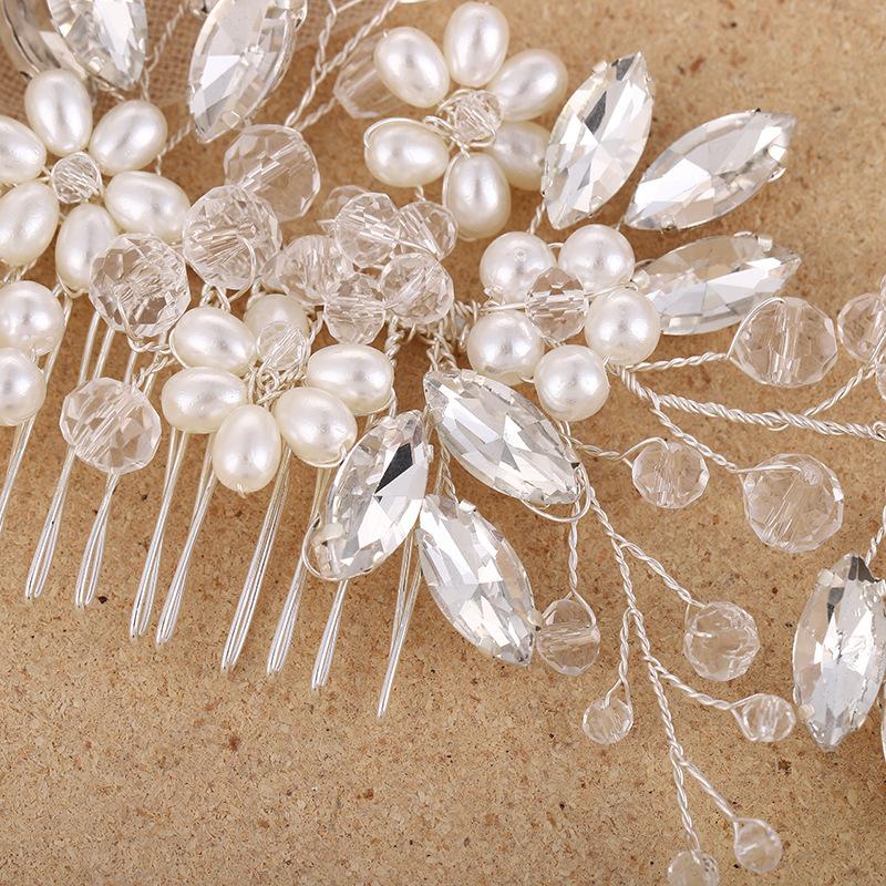 Summer New Bridal Headwear White Diamond Fashion Pearl Hair Comb Hair Accessories Women s Wedding Accessories серебряный
Summer New Bridal Headwear White Diamond Fashion Pearl Hair Comb Hair Accessories Women s Wedding Accessories серебряный