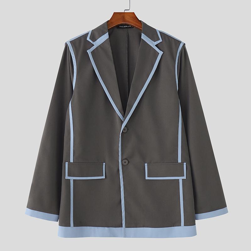 INCERUN Весенние мужские блейзеры с лацканами, длинными рукавами, пуговицами и тонкой строчкой 5XL серый
INCERUN Весенние мужские блейзеры с лацканами, длинными рукавами, пуговицами и тонкой строчкой 5XL серый