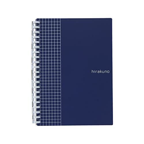 Lihit Lab N1672-11 Блокнот с открытыми кольцами, Twist Notebook, B6S, Hirakuno, 21 отверстие, 50 листов, темно-синий
Lihit Lab N1672-11 Блокнот с открытыми кольцами, Twist Notebook, B6S, Hirakuno, 21 отверстие, 50 листов, темно-синий