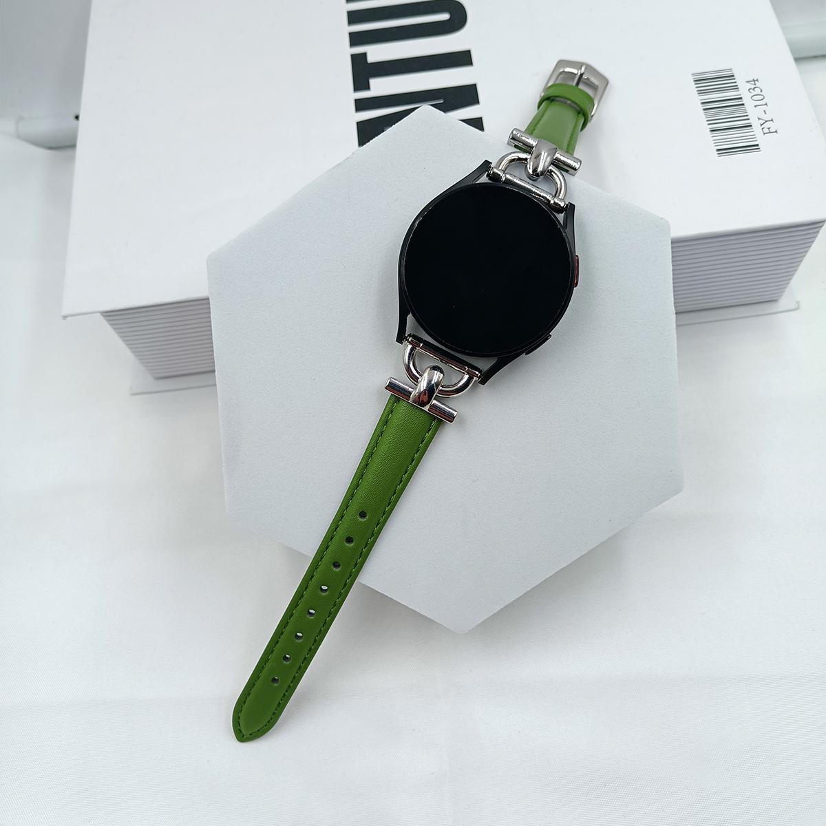 20 22mm Metal+Leather Strapr Samsung Galaxy Watch4 5 6 Active2 Bend for Huawei GT4/GT/2e/pro 42/46mm Replacement Strap 20mm зелёный
20 22mm Metal+Leather Strapr Samsung Galaxy Watch4 5 6 Active2 Bend for Huawei GT4/GT/2e/pro 42/46mm Replacement Strap 20mm зелёный