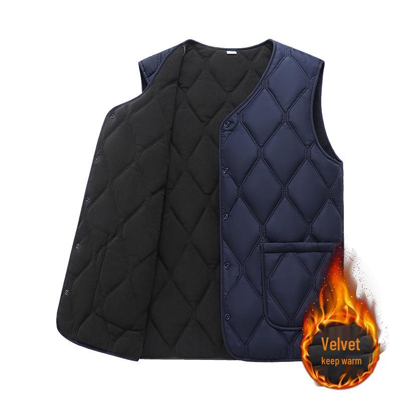 Men s Plus Velvet Thick Cotton Vest - Sleeveless Warm Winter Wear for Dads and Seniors 3XL
Men s Plus Velvet Thick Cotton Vest - Sleeveless Warm Winter Wear for Dads and Seniors 3XL