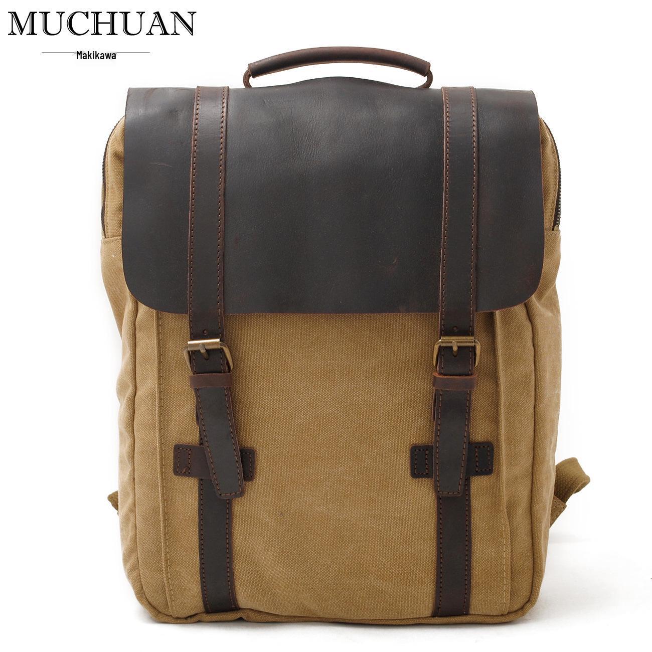 Muchuan Retro Canvas Laptop Backpack: Casual Large-Capacity Men s Travel Bag хакі
Muchuan Retro Canvas Laptop Backpack: Casual Large-Capacity Men s Travel Bag хакі