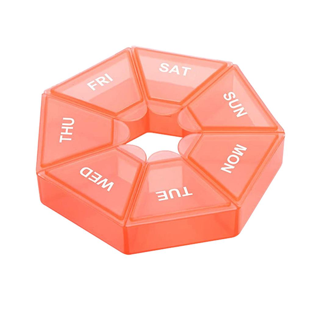 Pack of 2 Pill Case 7 Grids Storage Daily Pills Tablet Candy Dispenser Portable Household Travel Camp Organizer Box помаранчевий
Pack of 2 Pill Case 7 Grids Storage Daily Pills Tablet Candy Dispenser Portable Household Travel Camp Organizer Box помаранчевий