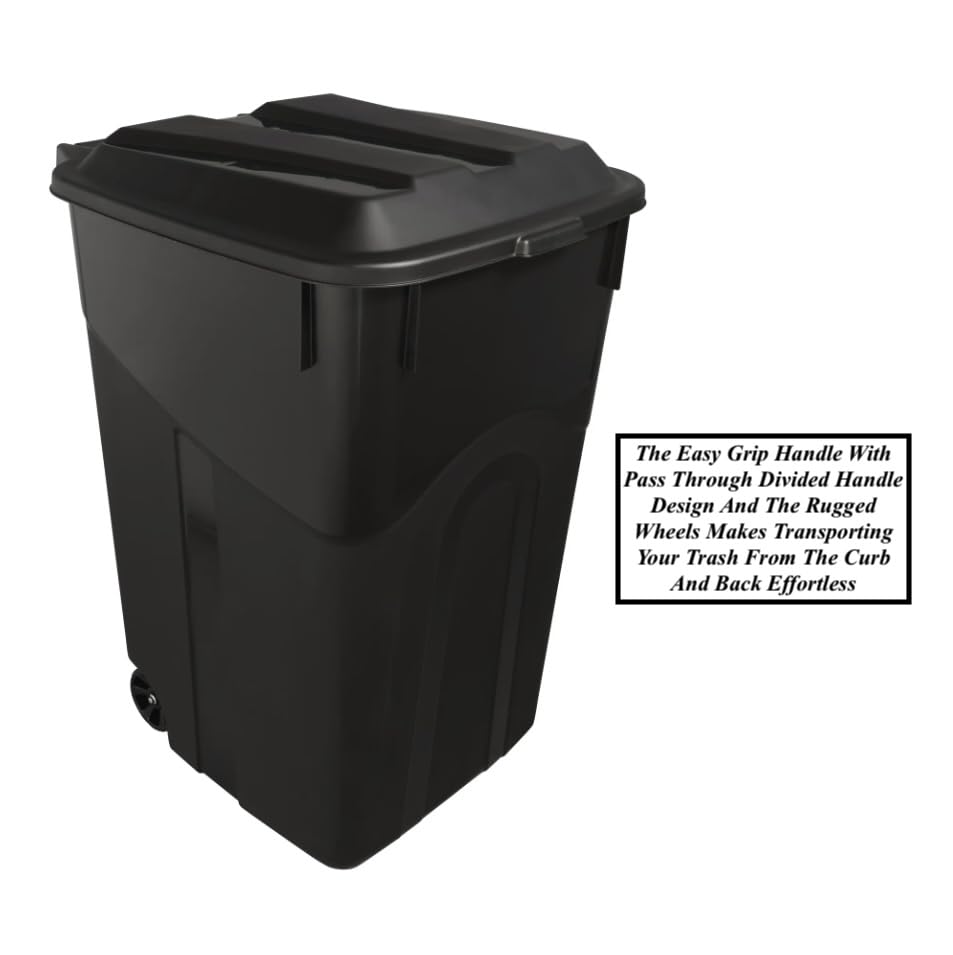 Gallon Heavy Duty Plastic Garbage Cans Trash Cans Rubbish Bin with Attached Lid 2 Built in Rugged Wheels Easy Grip United States
Gallon Heavy Duty Plastic Garbage Cans Trash Cans Rubbish Bin with Attached Lid 2 Built in Rugged Wheels Easy Grip United States