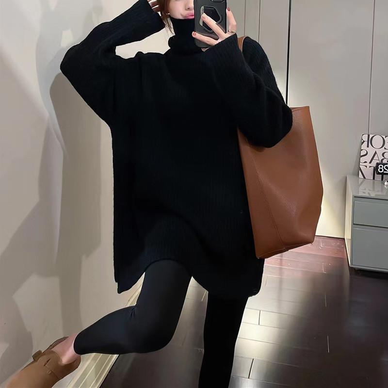 Осень-зима Новая мода Высокий воротник Длинный рукав Однотонные пуловеры Женская одежда Темперамент Вязание Корейский Универсальные Топы One Size чёрный
Осень-зима Новая мода Высокий воротник Длинный рукав Однотонные пуловеры Женская одежда Темперамент Вязание Корейский Универсальные Топы One Size чёрный