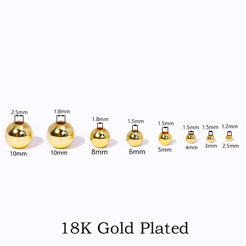 2.5/3/4/5/6/8/10mm Brass Hollow Beads Separators 18K Gold Plated Round Spacer Beads For Bracelet Making,DIY Beading Accessories 10mmx1.8hole-10 Pcs
2.5/3/4/5/6/8/10mm Brass Hollow Beads Separators 18K Gold Plated Round Spacer Beads For Bracelet Making,DIY Beading Accessories 10mmx1.8hole-10 Pcs