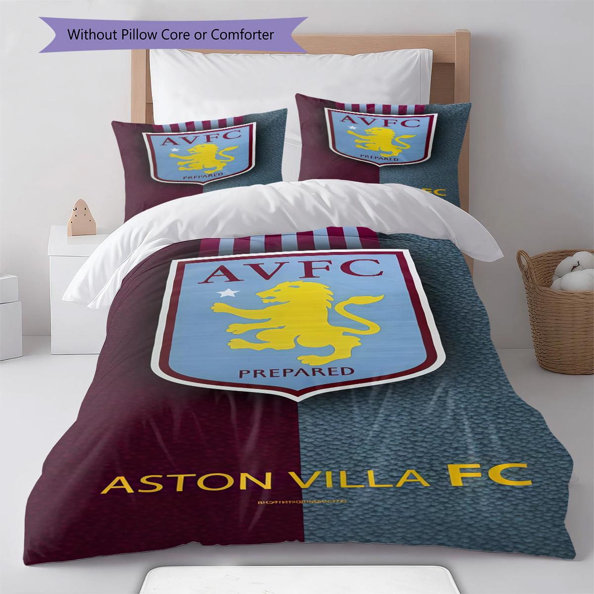 Aston Villa F.C RugPattern Bedding Quilt Set Quilt Cover Pillowcase Home Decoration Birthday Gift (1 * duvet cover + 2 * pillowcase, without core) 135x200cm
Aston Villa F.C RugPattern Bedding Quilt Set Quilt Cover Pillowcase Home Decoration Birthday Gift (1 * duvet cover + 2 * pillowcase, without core) 135x200cm