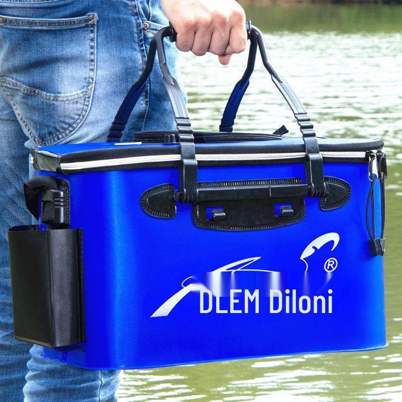 Collapsible Fisherman s Live Fish Bucket & Tackle Tank 30x20x20 No Side Pouch срібло сірий колір
Collapsible Fisherman s Live Fish Bucket & Tackle Tank 30x20x20 No Side Pouch срібло сірий колір