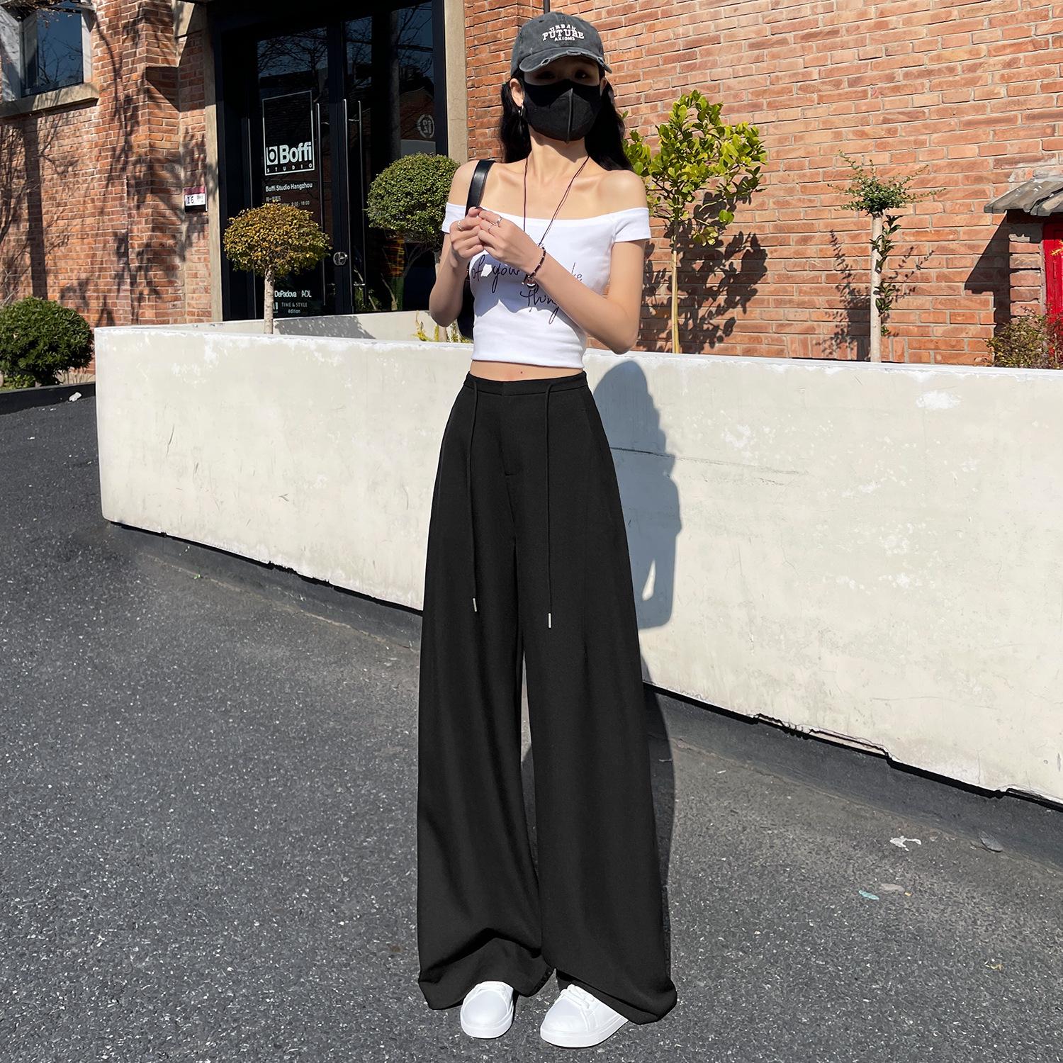 Apricot Women s High-Waisted Wide-Leg Slimming Suit Pants - Versatile Loose Fit for Spring/Summer M чёрный
Apricot Women s High-Waisted Wide-Leg Slimming Suit Pants - Versatile Loose Fit for Spring/Summer M чёрный