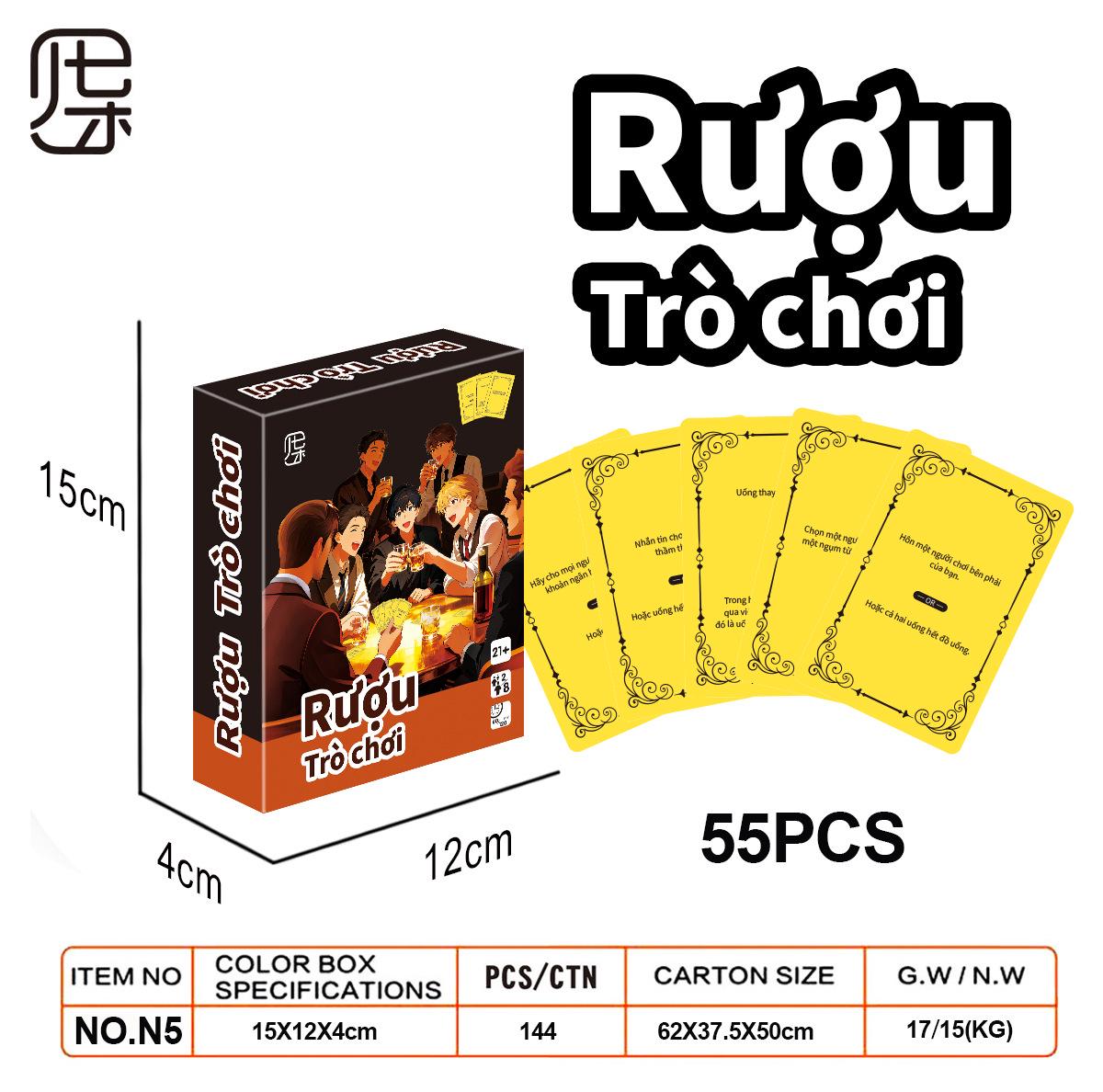 Southeast Asia Vietnam Language Drinking Table Card Game
Southeast Asia Vietnam Language Drinking Table Card Game