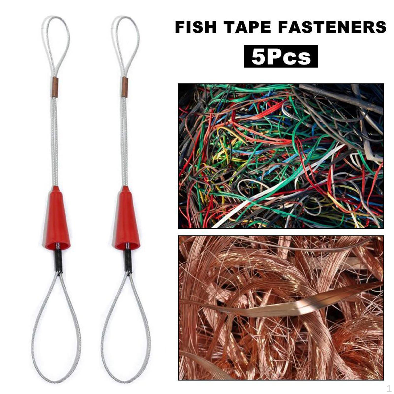 Set of 5 Duct Fish Tape Fastener Universal Electrical Cable Puller, Durable Material,
Set of 5 Duct Fish Tape Fastener Universal Electrical Cable Puller, Durable Material,