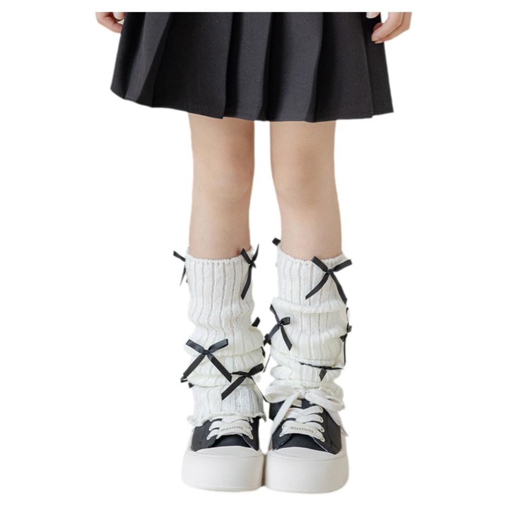 Kawaii High Elastic Kids Leg Warmers Bow Trim Sweet Style Foot Cover Knitted Lolita Style Socks Autumn Winter Season One Size
Kawaii High Elastic Kids Leg Warmers Bow Trim Sweet Style Foot Cover Knitted Lolita Style Socks Autumn Winter Season One Size