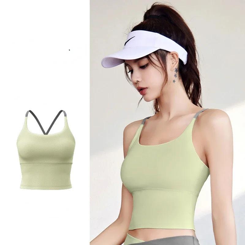 Голый дышащий спортивный женский беговой нижнее белье с высокой эластичностью, интегрированный бюстгальтер для верховой езды, фитнеса, йоги, жилет-слинг S
Голый дышащий спортивный женский беговой нижнее белье с высокой эластичностью, интегрированный бюстгальтер для верховой езды, фитнеса, йоги, жилет-слинг S