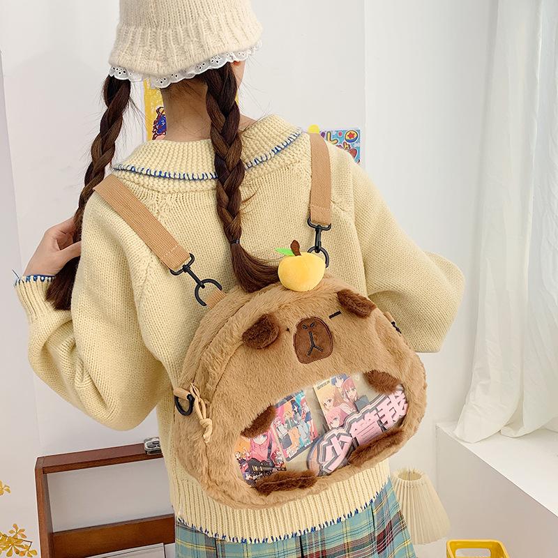 Cute doll cartoon plush bag cute shoulder oblique span bag girls 2025 new shoulder peripheral pain bag one size fits all коричневый
Cute doll cartoon plush bag cute shoulder oblique span bag girls 2025 new shoulder peripheral pain bag one size fits all коричневый
