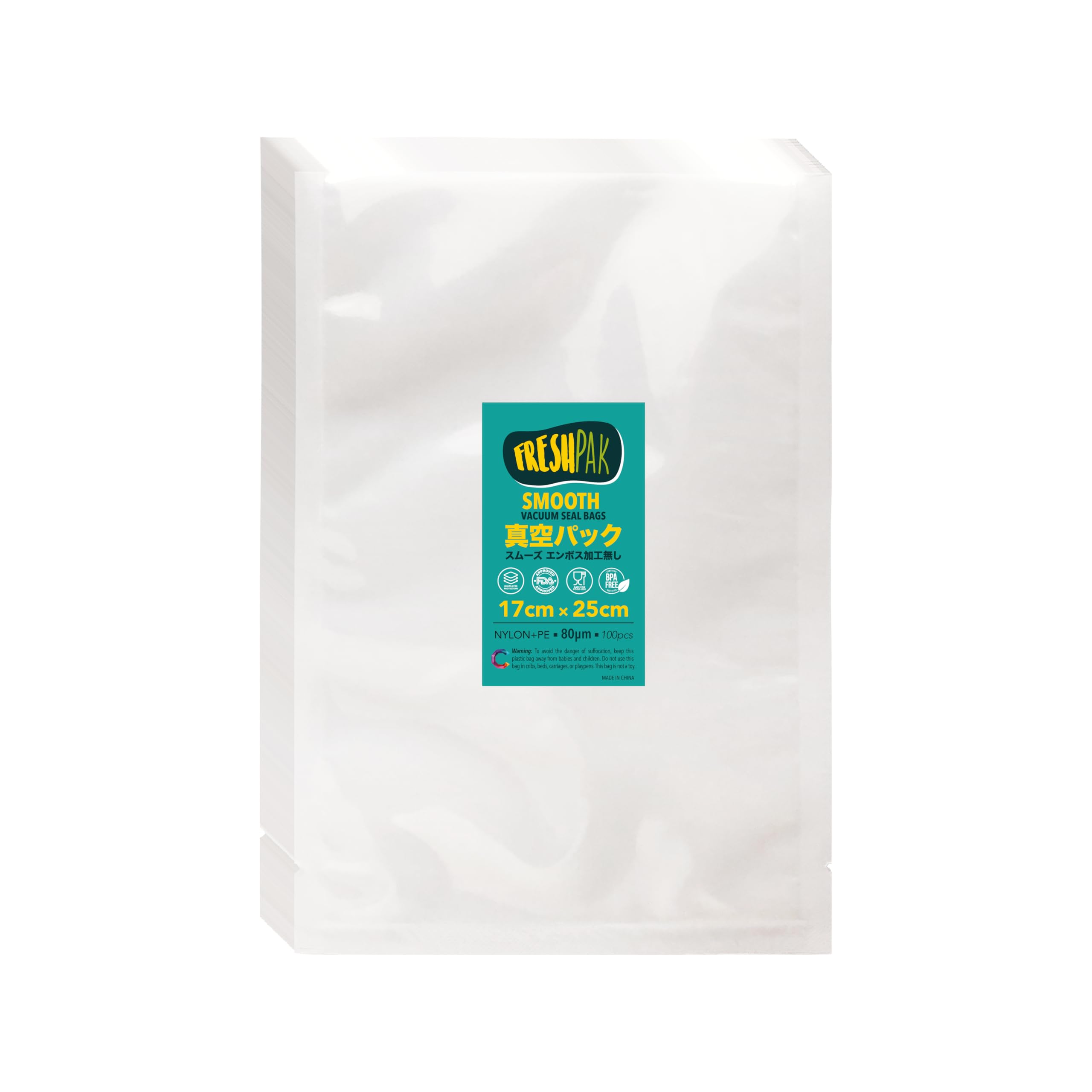 Vacuum Packing Bag Vacuum Packing Machine Bag FRESHPAK Smooth No Embossed 17x25cm 100 Pieces Vacuum Bag High Strength 5 Standard Bag Nylon Poly
Vacuum Packing Bag Vacuum Packing Machine Bag FRESHPAK Smooth No Embossed 17x25cm 100 Pieces Vacuum Bag High Strength 5 Standard Bag Nylon Poly