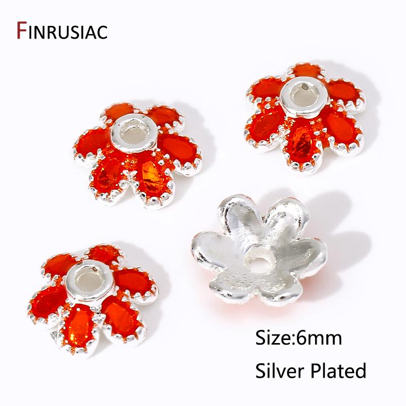 6mm 18K Gold Plated Brass Pink Enamel Flower Bead Caps Spacer End Beads For DIY Jewelry Making Accessories Wholesale 10 pieces
6mm 18K Gold Plated Brass Pink Enamel Flower Bead Caps Spacer End Beads For DIY Jewelry Making Accessories Wholesale 10 pieces