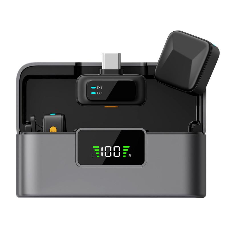 Q19 Dual-Interface Bluetooth Wireless Lavalier Mic with Noise Cancelling for Live Broadcast and Recording. U Interface
Q19 Dual-Interface Bluetooth Wireless Lavalier Mic with Noise Cancelling for Live Broadcast and Recording. U Interface