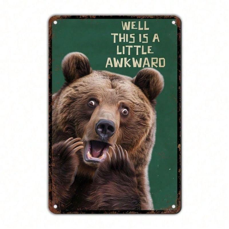 Metal Wall Art Vintage Brown Bear for Bar
Metal Wall Art Vintage Brown Bear for Bar
