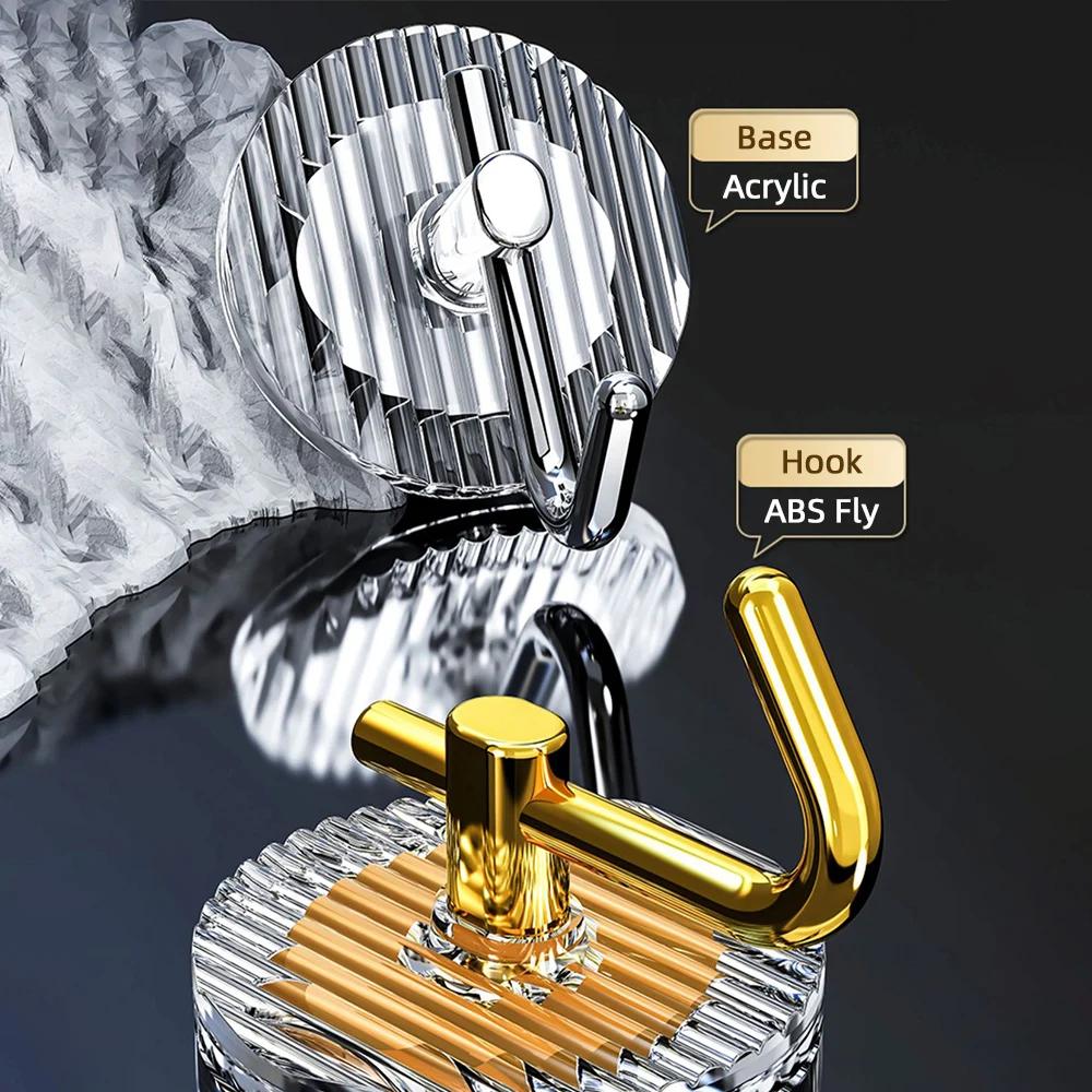 Acrylic Luxury Wall Hook No Hole Punch Home Decoration Strong Adhesive Bathroom Towel Rack Hook Cleaning Nailless Hook
Acrylic Luxury Wall Hook No Hole Punch Home Decoration Strong Adhesive Bathroom Towel Rack Hook Cleaning Nailless Hook