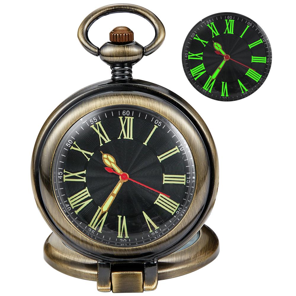 Transparent Cover Quartz Pocket Watch Vintage Roman Numerals With Chain Pocket Fob Watches Steampunk бронзовий
Transparent Cover Quartz Pocket Watch Vintage Roman Numerals With Chain Pocket Fob Watches Steampunk бронзовий