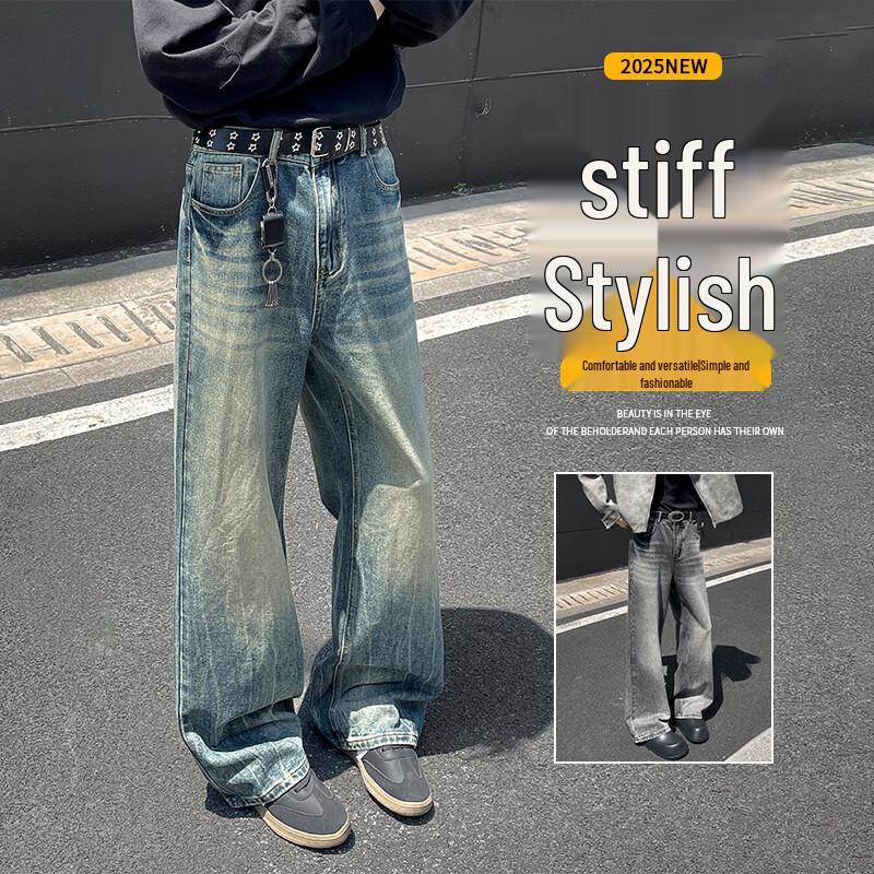 VUUG Men s American Style Loose Straight Jeans M
VUUG Men s American Style Loose Straight Jeans M