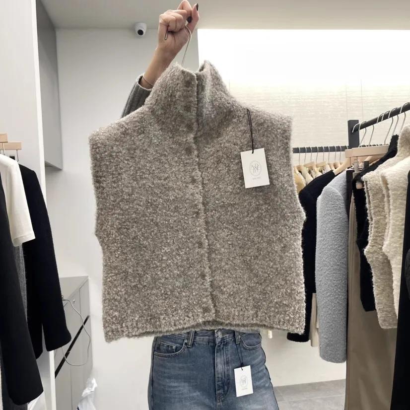Spring 2025 Women Knitted Open Cardigan Sweater High Collar Sleeveless Vest Design Sense Korean Casual Commute Fit Outerwear New XL кавовий
Spring 2025 Women Knitted Open Cardigan Sweater High Collar Sleeveless Vest Design Sense Korean Casual Commute Fit Outerwear New XL кавовий