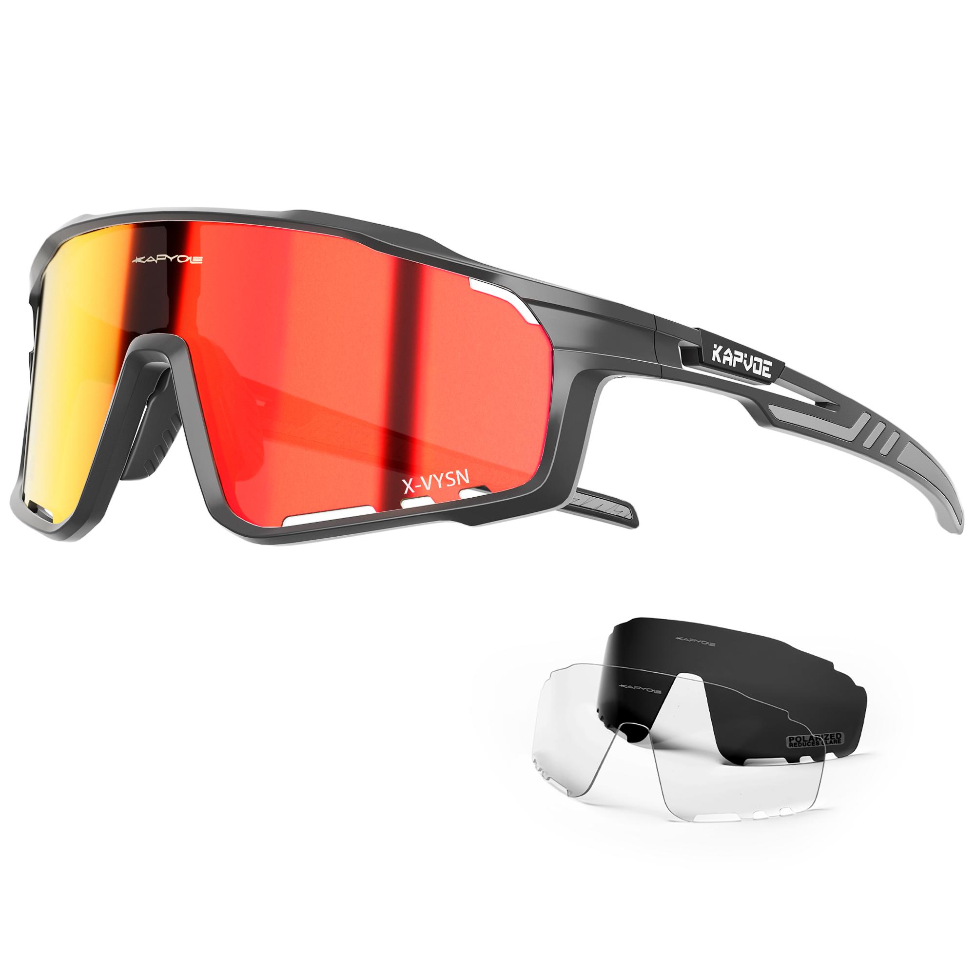 KAPVOE Cycling Sunglasses Outdoor Fishing Sunglasses UV400 Sports Goggles Men MTB Cycling Glasses Women Road Bike Eyewear 3lens
KAPVOE Cycling Sunglasses Outdoor Fishing Sunglasses UV400 Sports Goggles Men MTB Cycling Glasses Women Road Bike Eyewear 3lens
