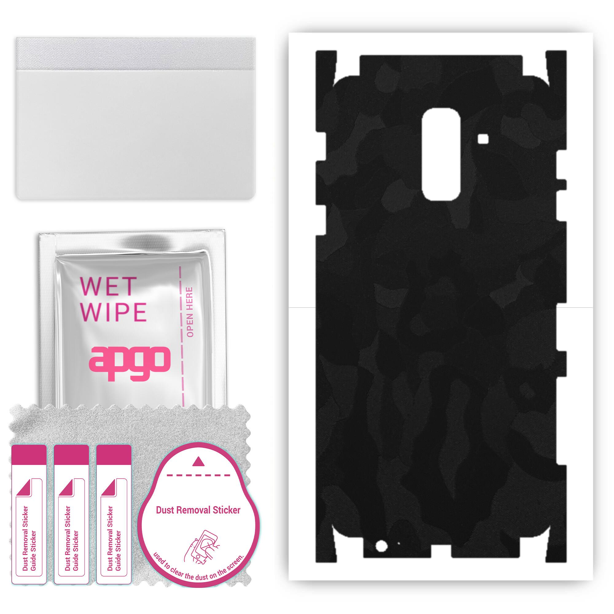 Apgo Protective Skin Sticker для тильної сторони, сумісної з Samsung Galaxy A6+ (2018 р), Плівка для повного обгортання, фольга, вініл – візерунок чорний камуфляж
Apgo Protective Skin Sticker для тильної сторони, сумісної з Samsung Galaxy A6+ (2018 р), Плівка для повного обгортання, фольга, вініл – візерунок чорний камуфляж